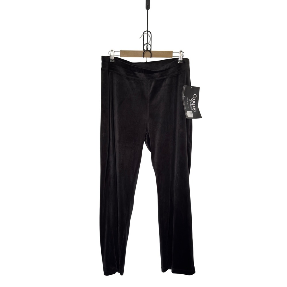 Opaque Casual PXL‎ Black High Rise Velour Pants Whimsigoth 90s Grunge Holiday